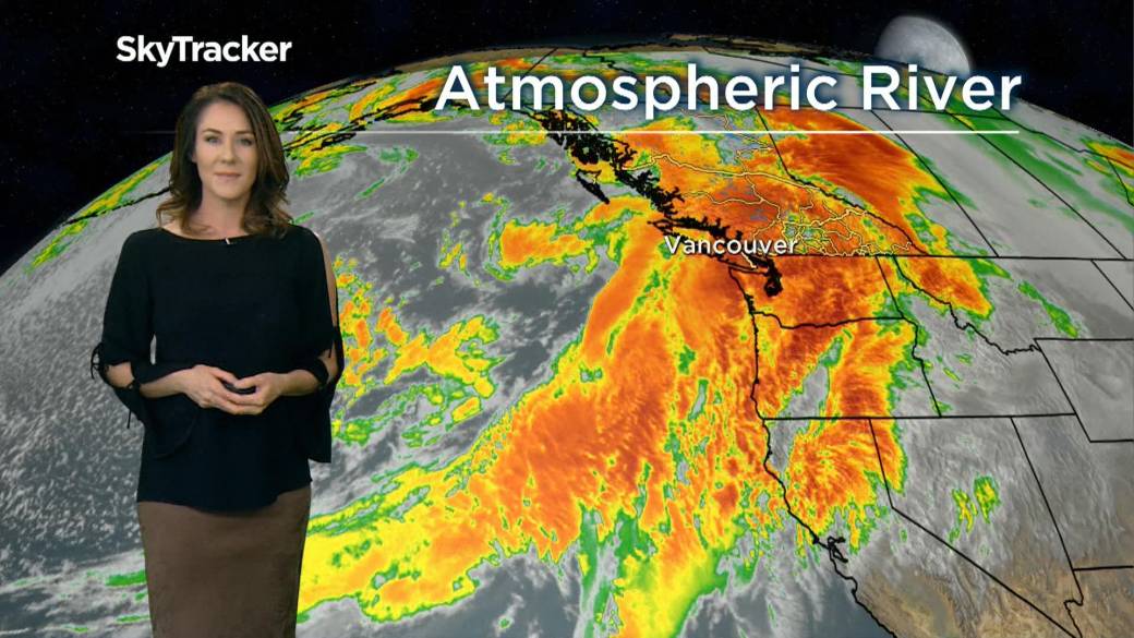 Click to play video: 'Atmospheric river hits the southern coast of British Columbia'